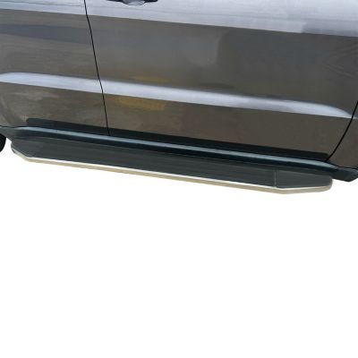 Black Horse Off Road Premium Running Boards Black Silver 11-25 Jeep Grand Cherokee