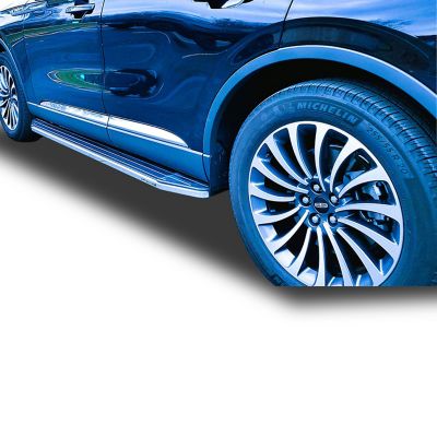 Image showing  Premium Running Boards Black Silver 20-25 Ford Explorer