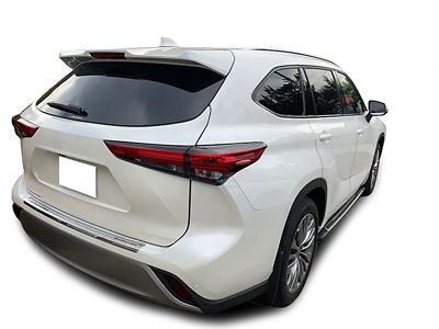 Image showing  OEM Replica Running Boards Silver Black 20-25 Toyota Highlander