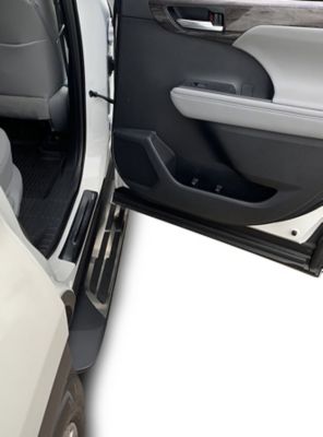 Image showing  OEM Replica Running Boards Silver Black 20-25 Toyota Highlander