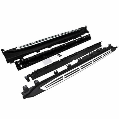 Black Horse Off Road OEM Replica Running Boards Silver Black 19-25 BMW X5
