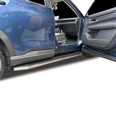 Image showing  Premium Running Boards Black Silver 23-25 Honda CR-V