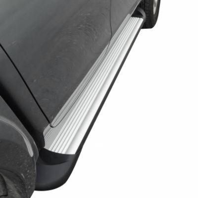 Image showing  Transporter Running Boards Silver 05-25 Toyota Tacoma Double Cab
