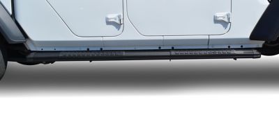 Image showing 5 th Black Horse Off Road Cutlass Running Boards Black 19-25 Chevy Silverado 1500 Double Cab.