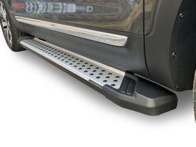 Image showing  Vortex Running Boards Silver Black 11-25 Volkswagen Tiguan