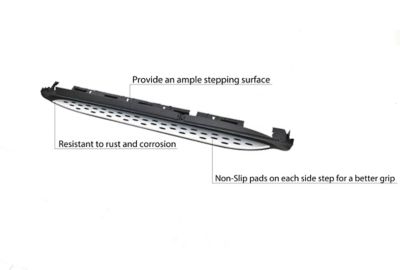 Image showing  OEM Replica Running Boards Black 15-25 Mercedes GLE350d