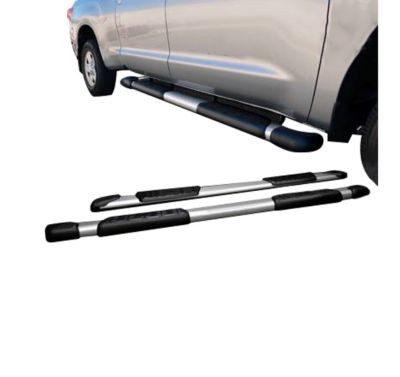 Image showing  OEM Replica Running Boards Silver Black 07-25 Toyota Tundra CrewMax