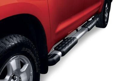 Image showing  OEM Replica Running Boards Silver Black 07-25 Toyota Tundra CrewMax