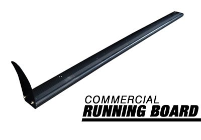 Image showing  Commercial Running Boards Black 97-25 Chevy Express 1500