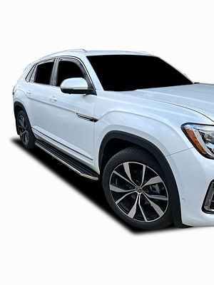 Black Horse Off Road Premium Running Boards Black Silver 18-25 Volkswagen Atlas