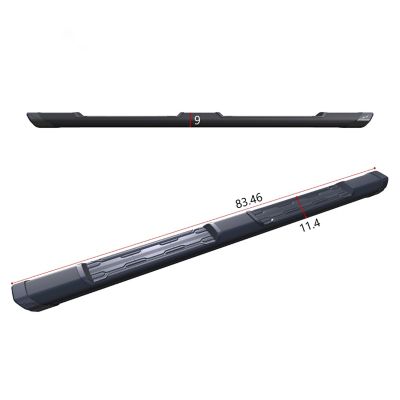 Image showing 7 th Black Horse Off Road Peak Running Boards Black 15-25 Ford F-150 SuperCab