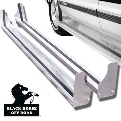 Image showing  Commercial Running Boards Silver 97-25 Chevy Express 1500