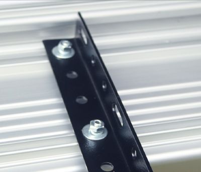 Image showing  Commercial Running Boards Silver 97-25 Chevy Express 1500