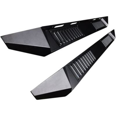 Black Horse Off Road Armour Steel Running Boards Black 19-25 Chevy Silverado 1500 Crew Cab