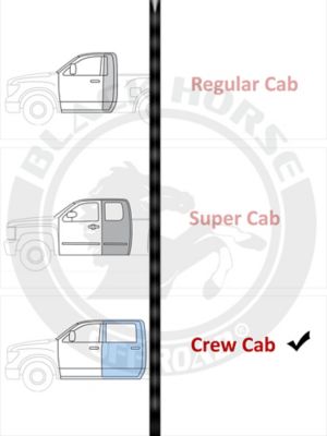 Image showing  Armour Steel Running Boards Black 19-25 Chevy Silverado 1500 Crew Cab