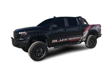 Image showing  Armour Steel Running Boards Black 19-25 Chevy Silverado 1500 Crew Cab