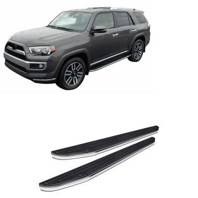 Image showing  Premium Running Boards Black Silver 10-25 Toyota 4Runner, PR-TY4R