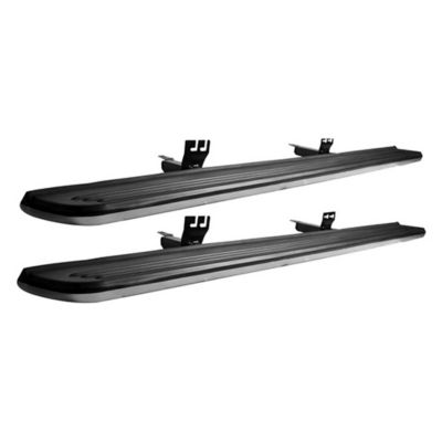 Black Horse Off Road OEM Replica Running Boards Silver Black 03-25 Land Rover Range Rover.