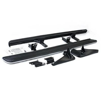Image showing  OEM Replica Running Boards Silver Black 03-25 Land Rover Range Rover.