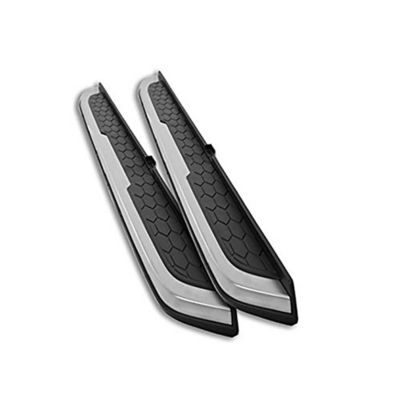 Black Horse Off Road OEM Replica Running Boards Silver Black 17-25 Honda CR-V.