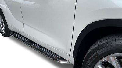 Image showing  Pinnacle Running Boards Black Silver 20-25 Ford Explorer.