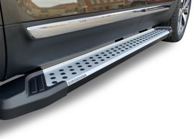 Image showing  Vortex Running Boards Silver Black 13-21 Nissan Pathfinder