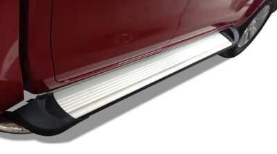 Image showing  Transporter Running Boards Silver 01-25 Chevy Silverado 1500 Crew Cab