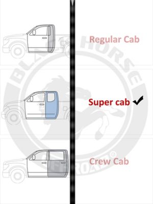 Image showing  Cutlass Running Boards Black 15-25 Ford F-150 SuperCab