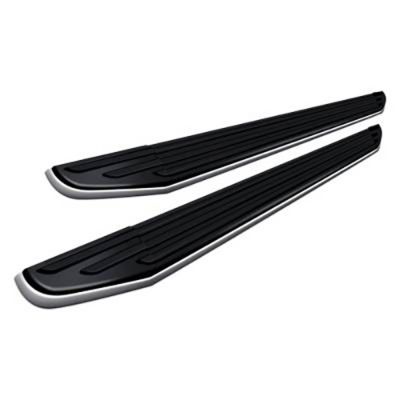 Image showing 1 th Black Horse Off Road Premium Running Boards Black Silver 11-24 Ram 2500 Mega Cab