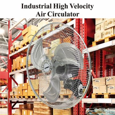 Image showing  18 in. Industrial Grade High Velocity Oscillation Wall Fan
