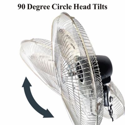 Image showing 5 th Optimus 18 in. Industrial Grade High Velocity Oscillation Wall Fan