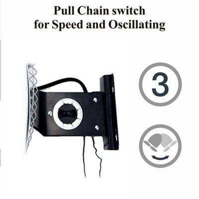 Image showing 6 th Optimus 18 in. Industrial Grade High Velocity Oscillation Wall Fan