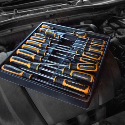 Image showing  20 pc. Phillips/Slotted/Torx Dual Material Screwdriver Set