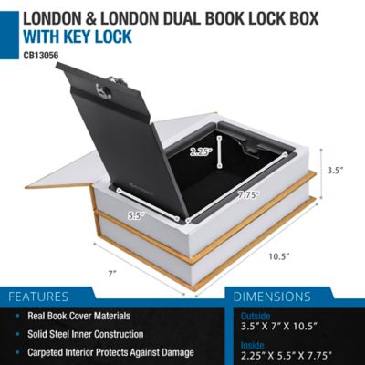 Image showing  Paris & London Series Dual Book Lock Boxes