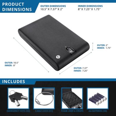 Barska Portable Biometric Compact Lock Box