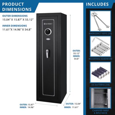 Image showing 7 th Barska 5.51 Cu. ft Biometric Keypad Safe