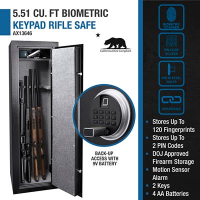 Image showing 8 th Barska 5.51 Cu. ft Biometric Keypad Safe