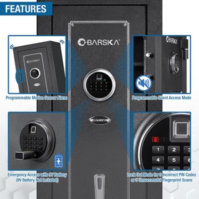 Image showing 9 th Barska 5.51 Cu. ft Biometric Keypad Safe