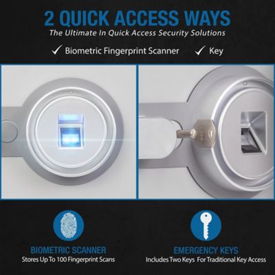 Image showing 7 th Barska 4.48 cu. ft. Biometric Fireproof Security Safe