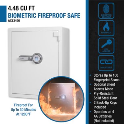 Image showing 9 th Barska 4.48 cu. ft. Biometric Fireproof Security Safe