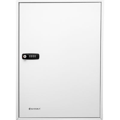 Image showing  100 Position Combination Key Lock Box - Wall Mount Steel Key Cabinet with Adjustable Numbered Hooks