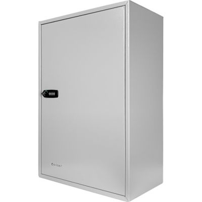 Image showing  300-Position Adjustable Key Cabinet Lock Box with Combination Lock - Wall Mount Steel Organizer