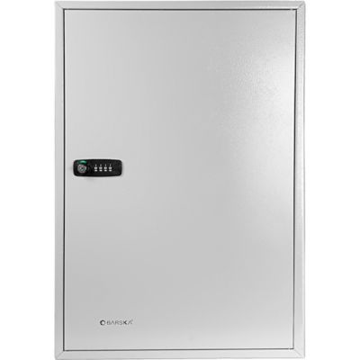 Image showing  300-Position Adjustable Key Cabinet Lock Box with Combination Lock - Wall Mount Steel Organizer