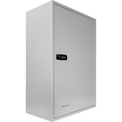 Image showing  300-Position Adjustable Key Cabinet Lock Box with Combination Lock - Wall Mount Steel Organizer