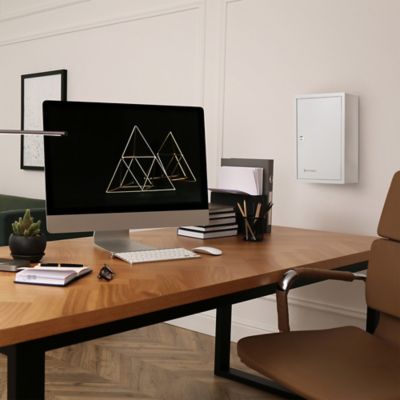 Image showing 8 th Barska 240 Capacity Adjustable Key Cabinet Digital Keypad Wall Safe