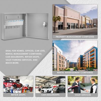 Image showing 8 th Barska 10 Capacity Fixed Position Key Cabinet with Key Lock