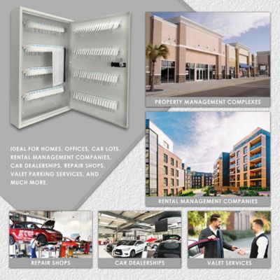 Image showing 8 th Barska 160 Capacity Fixed Position Key Cabinet with Combination & Key Lock