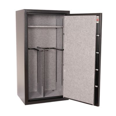 Image showing 6 th Tracker Safe 26 Gun Safe, Mechanical Dial Lock, 30 Minute Fire Rating, Black