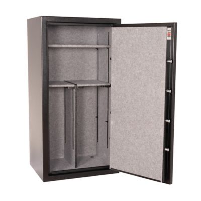 Image showing 8 th Tracker Safe 26 Gun Safe, Mechanical Dial Lock, 30 Minute Fire Rating, Black