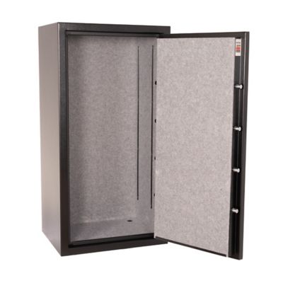 Image showing 9 th Tracker Safe 26 Gun Safe, Mechanical Dial Lock, 30 Minute Fire Rating, Black